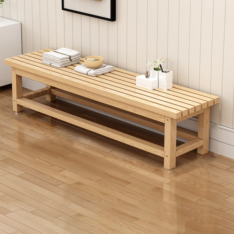 15.7" Wide Modern Entryway and Bedroom Bench Wood Bench with Legs