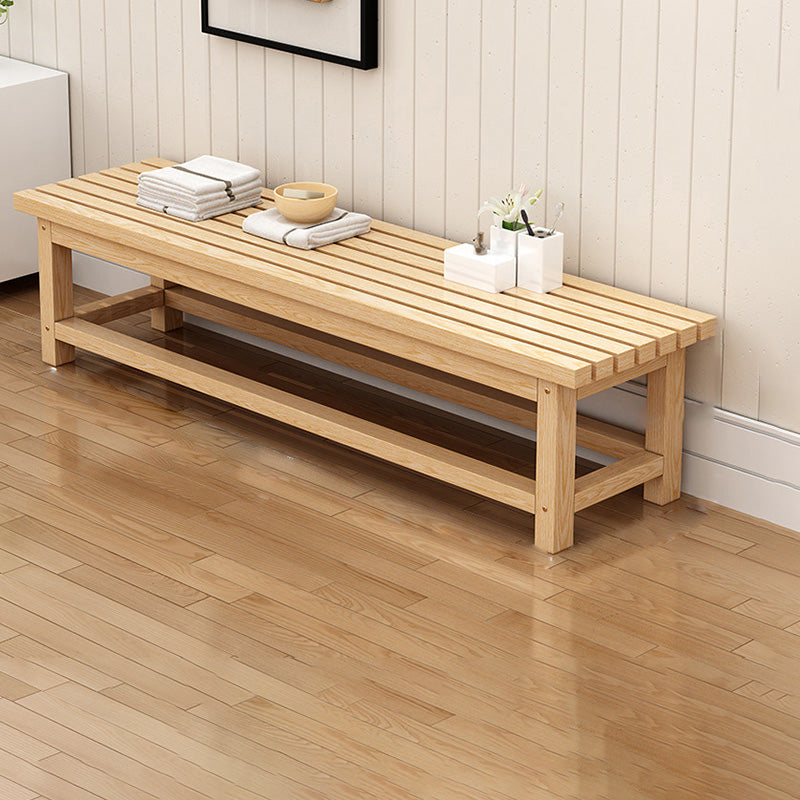 15.7" Wide Modern Entryway and Bedroom Bench Wood Bench with Legs