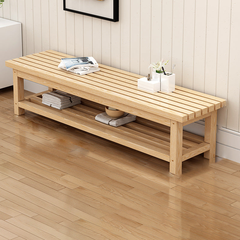 15.7" Wide Modern Entryway and Bedroom Bench Wood Bench with Legs