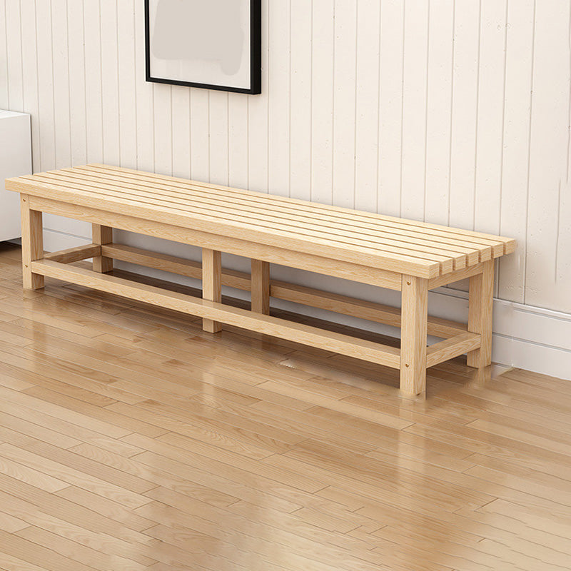 15.7" Wide Modern Entryway and Bedroom Bench Wood Bench with Legs