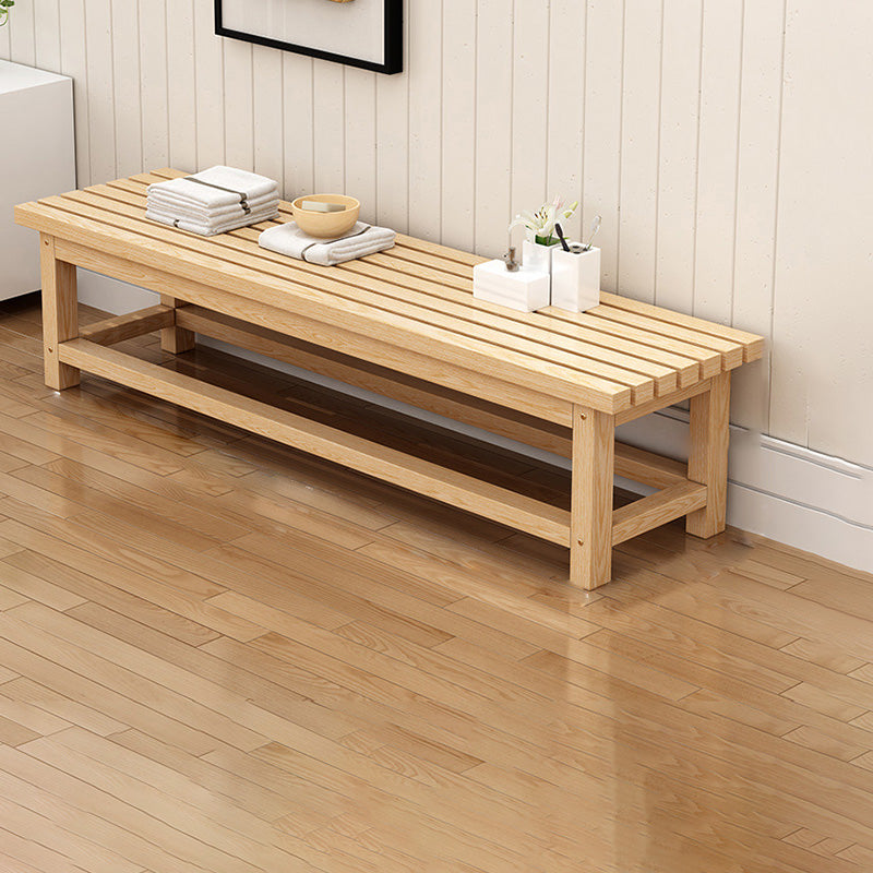 15.7" Wide Modern Entryway and Bedroom Bench Wood Bench with Legs