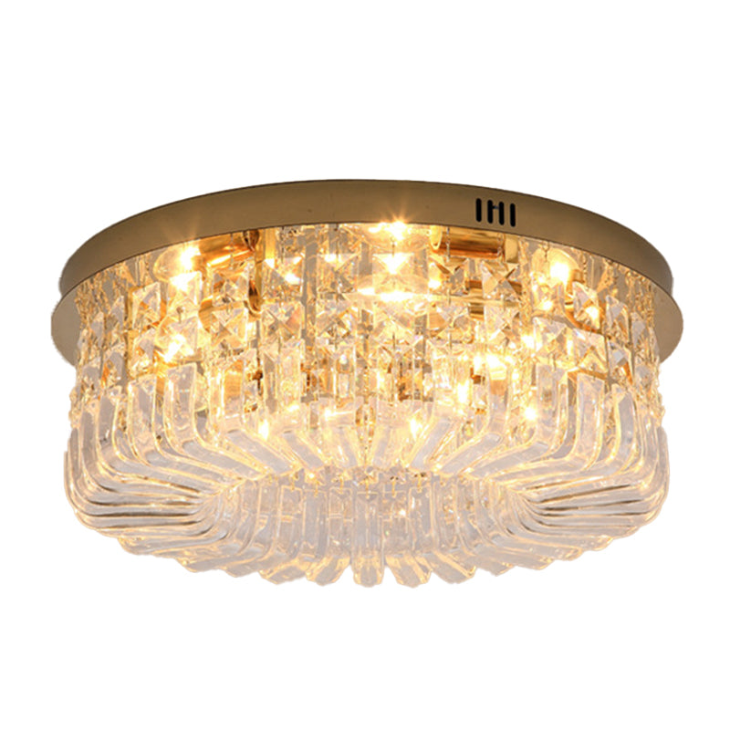 Crystal Geometric Flush Mount Lighting Contemporary Flush Mount Fixture