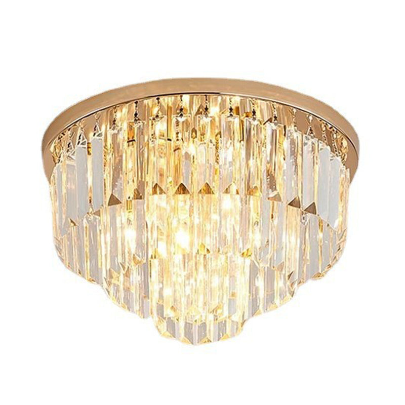 Crystal Tiered Flush Mount Light Fixtures Modern Flush Mount