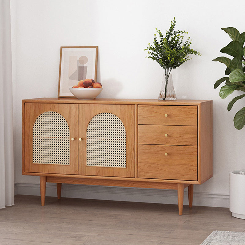 Modern Style Dining Buffet Wood Sideboard with Cabinets and Drawers