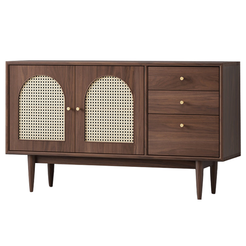 Modern Style Dining Buffet Wood Sideboard with Cabinets and Drawers