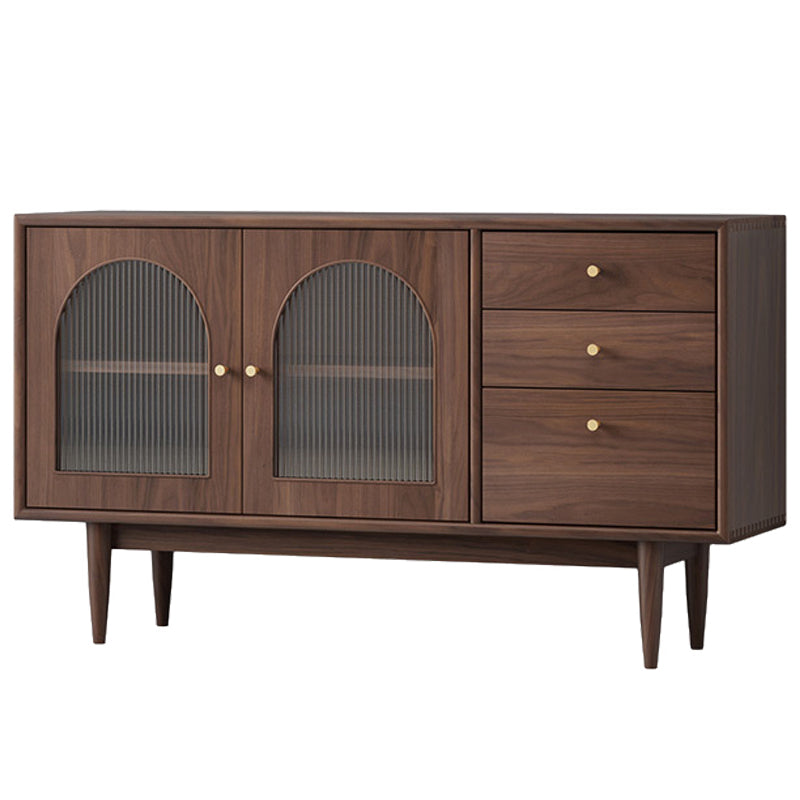 Modern Style Dining Buffet Wood Sideboard with Cabinets and Drawers