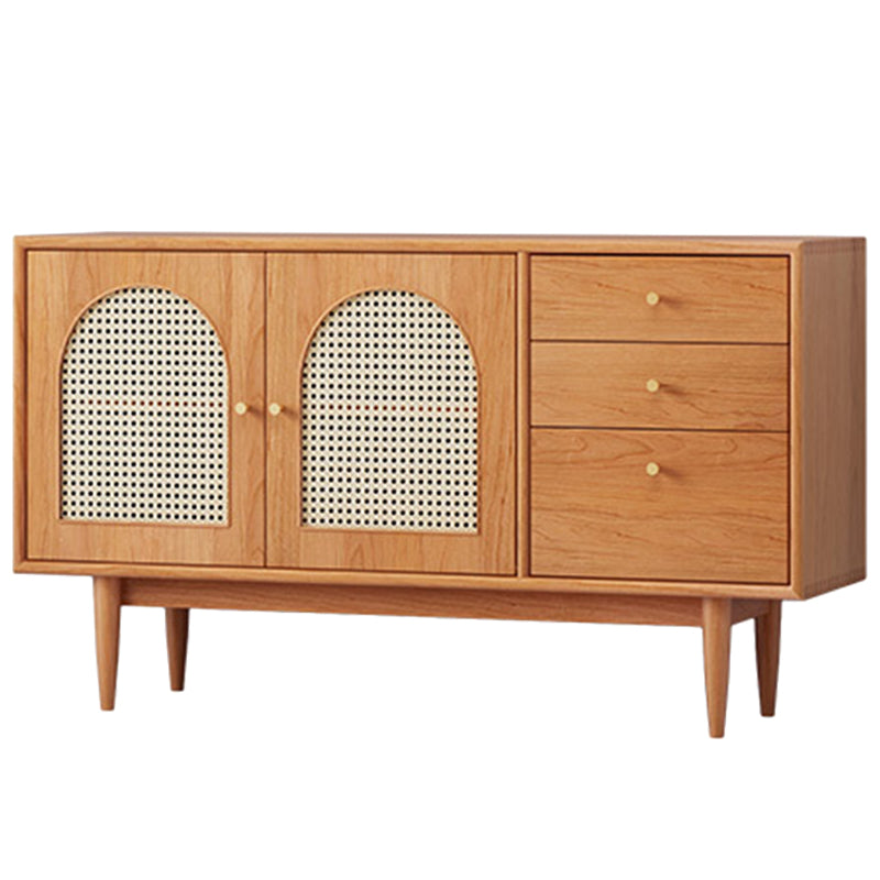 Modern Style Dining Buffet Wood Sideboard with Cabinets and Drawers