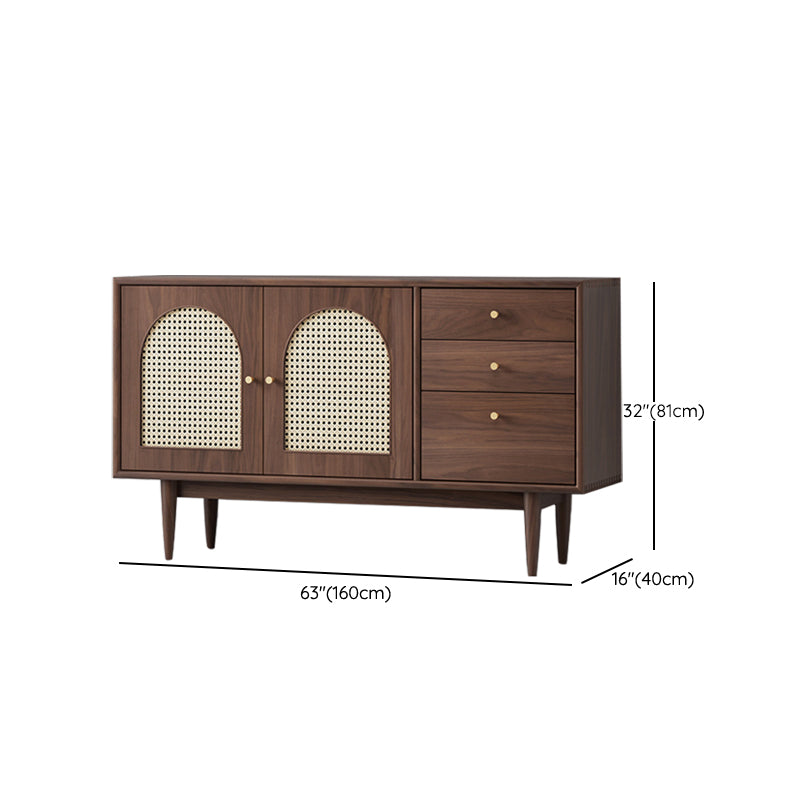 Modern Style Dining Buffet Wood Sideboard with Cabinets and Drawers