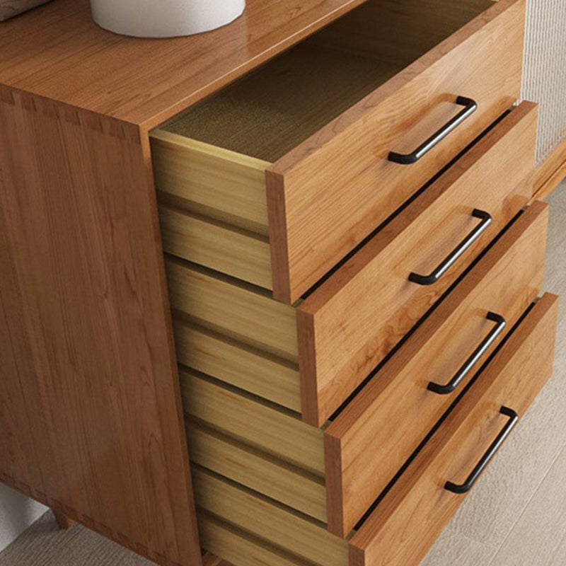 Modern Style Dining Buffet Solid Wood Sideboard with Cabinets and Drawers