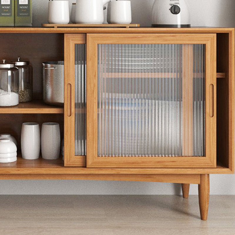 Modern Style Dining Buffet Solid Wood Sideboard with Cabinets and Drawers