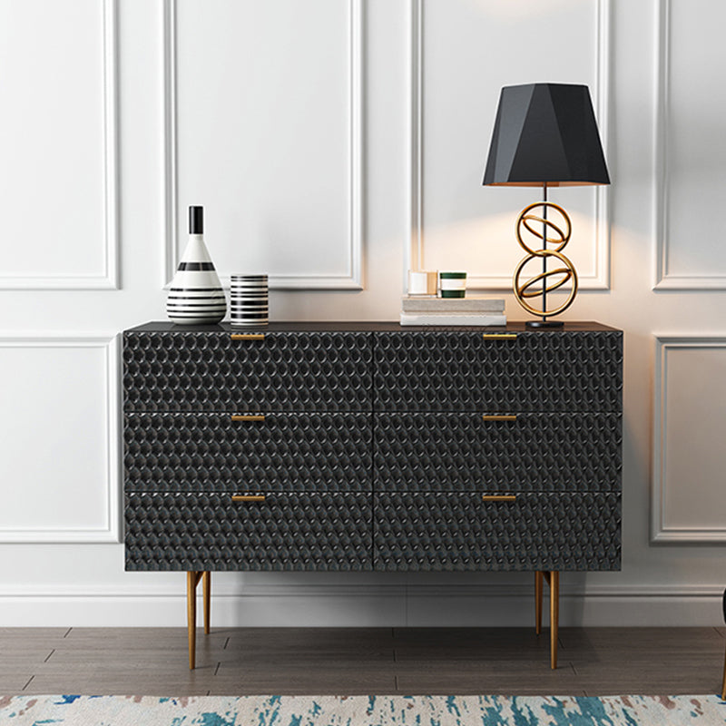 6-Drawer Sideboard Table Modern Sideboard Buffet for Living Room