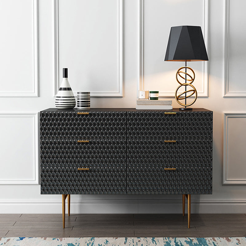 6-Drawer Sideboard Table Modern Sideboard Buffet for Living Room