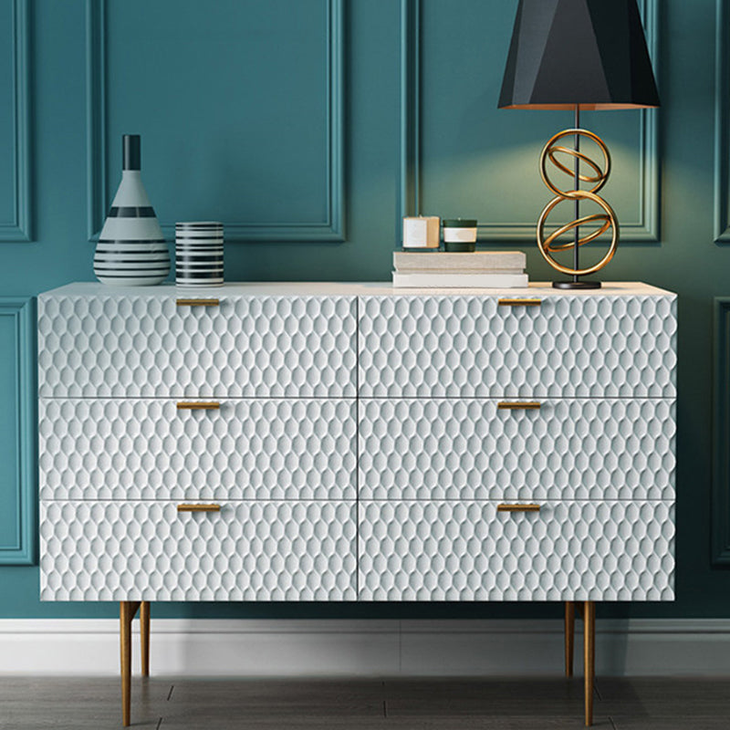 6-Drawer Sideboard Table Modern Sideboard Buffet for Living Room