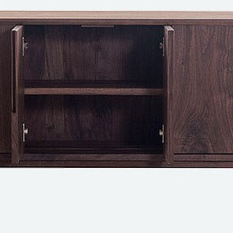 Modern 6 Doors Dining Server Pine Solid Wood Sideboard Table