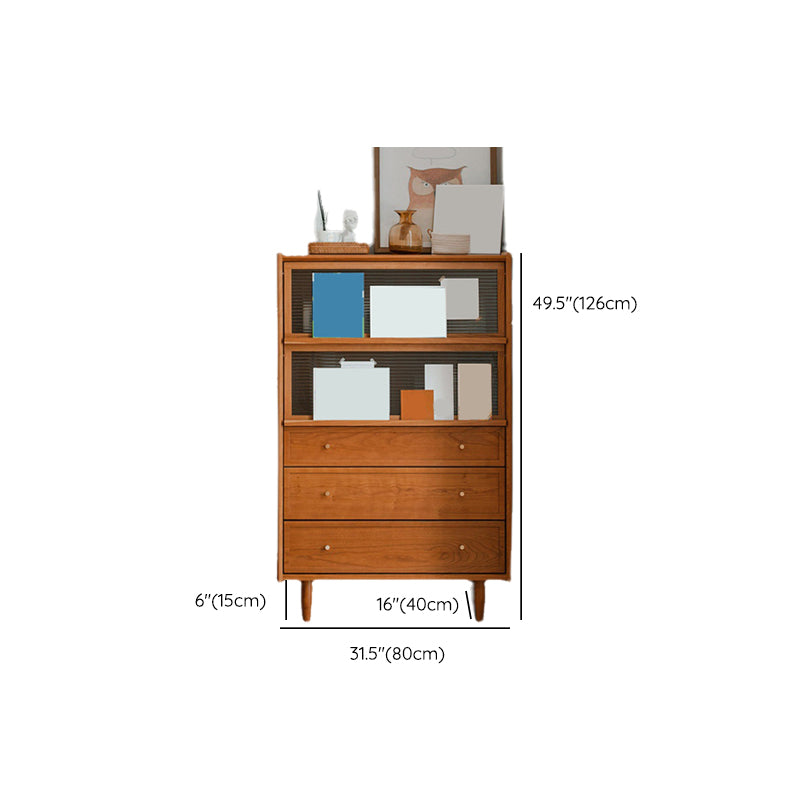 Wooden Home Side Board 49.5"H Farmhouse Style Rectangular Sideboard with Drawers