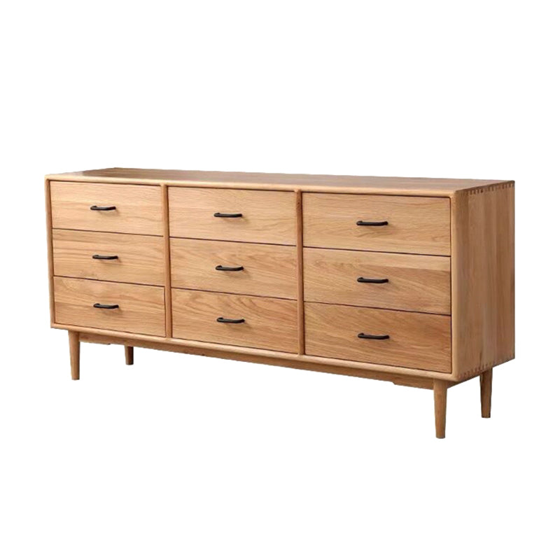 Wooden Home Side Board Modern Minimalist Rectangular Sideboard Table with Drawers