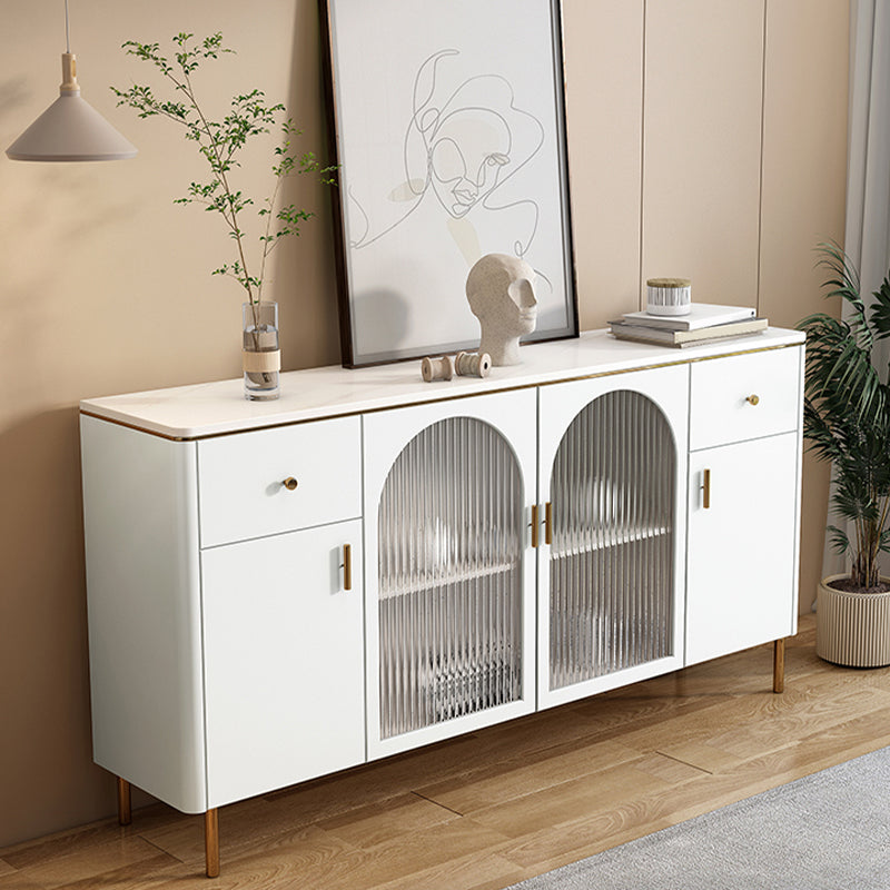 Home Sintered Stone Storage Sideboard Luxury Side Board with Drawers and Doors