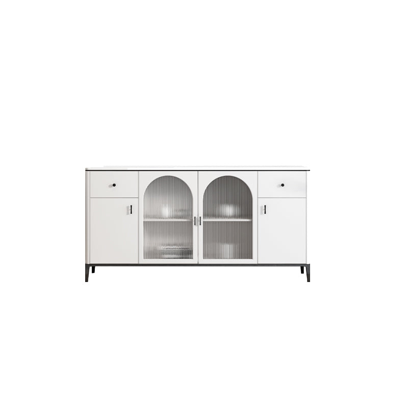 Home Sintered Stone Storage Sideboard Luxury Side Board with Drawers and Doors