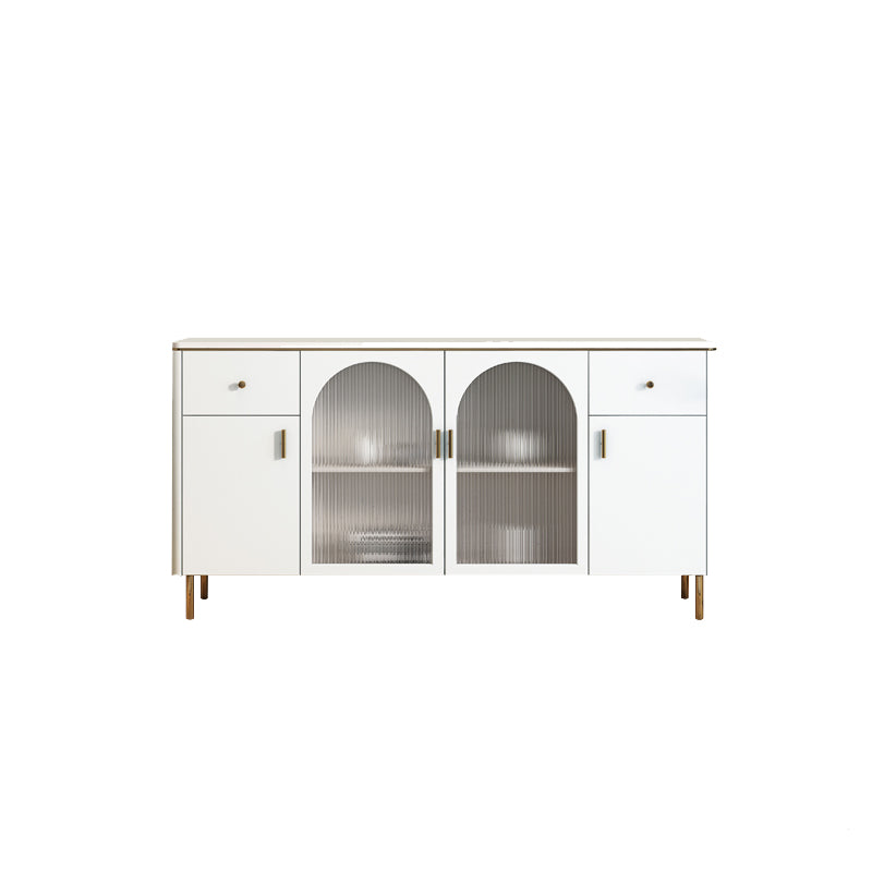 Home Sintered Stone Storage Sideboard Luxury Side Board with Drawers and Doors