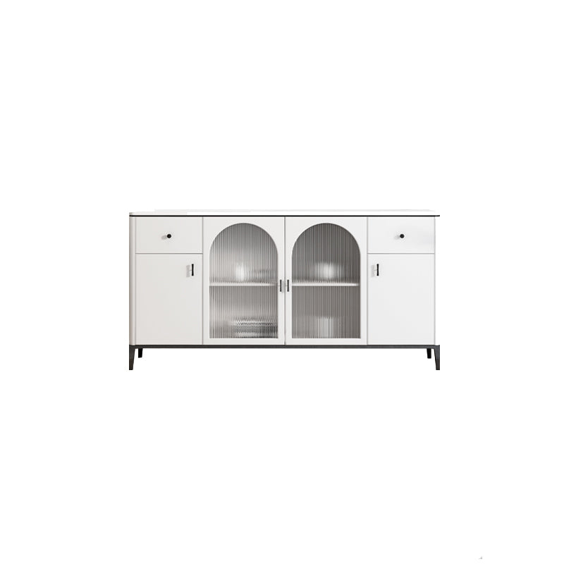 Home Sintered Stone Storage Sideboard Luxury Side Board with Drawers and Doors