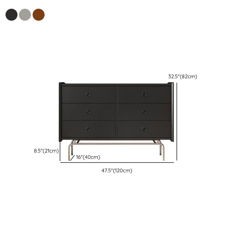 47.5"L Wooden Home Side Board Modern Minimalist Rectangular Sideboard with Drawers