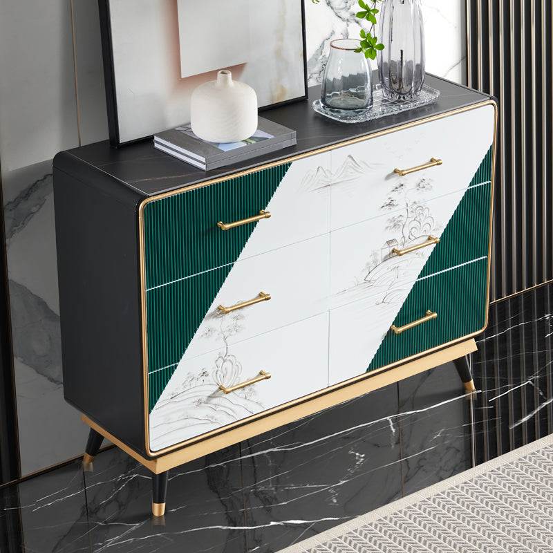 Luxury Style Side Board Sintered Stone Home Storage Sideboard