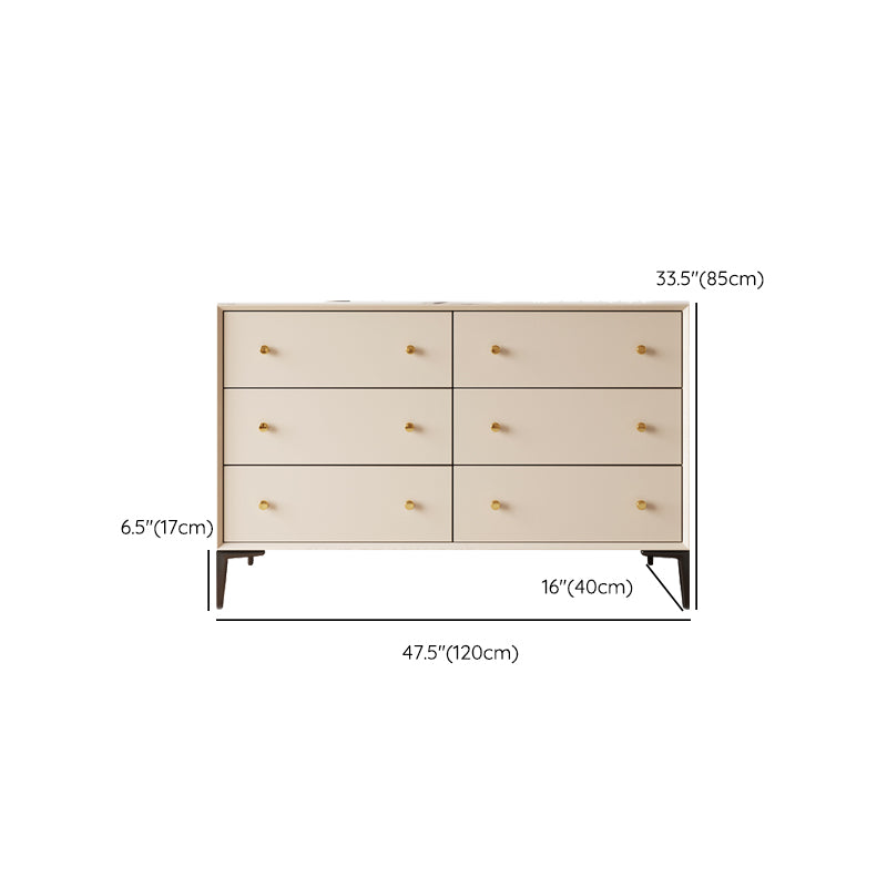 Luxury Rectangle Side Board Sintered Stone Home Storage Sideboard