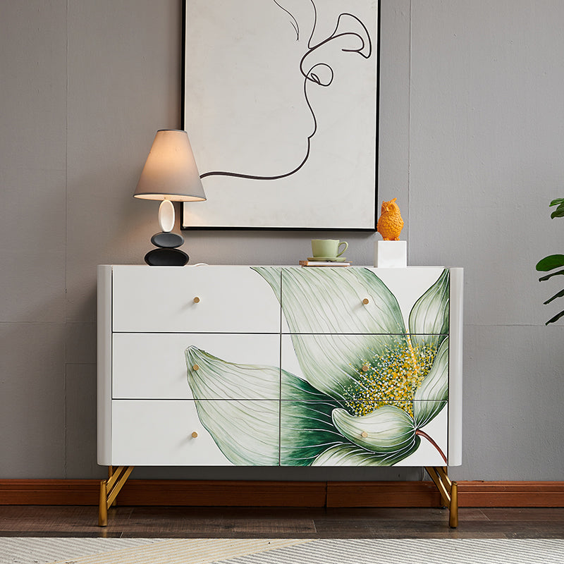 Luxury Style Side Board Stone Storage Sideboard with Drawers