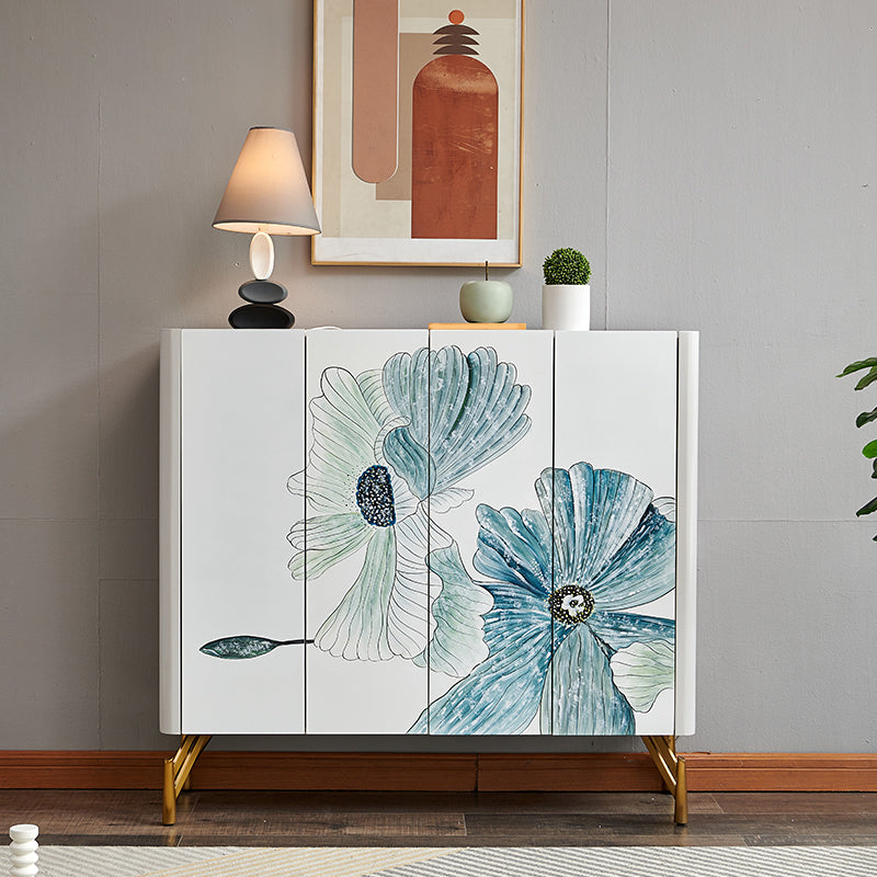 Luxury Style Side Board Stone Storage Sideboard with Drawers