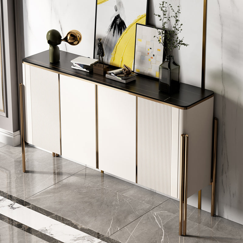 Rectangle Home Storage Sideboard Luxury Sintered Stone Side Board