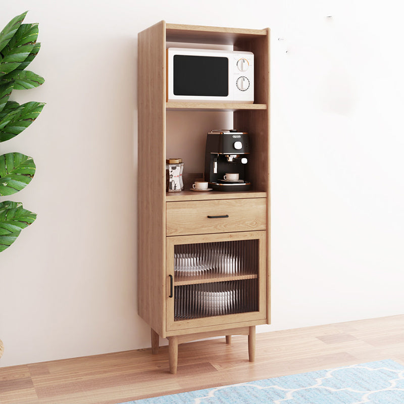 Wooden Sideboard Farmhouse Style Home Side Board with Drawers and Cabinets