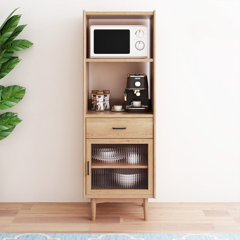 Wooden Sideboard Farmhouse Style Home Side Board with Drawers and Cabinets