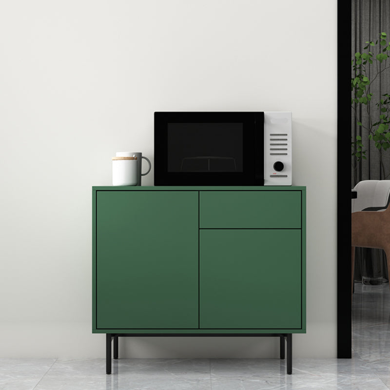 Wooden Rectangle Sideboard Modern Home Sideboard Cabinet with Drawers and Door