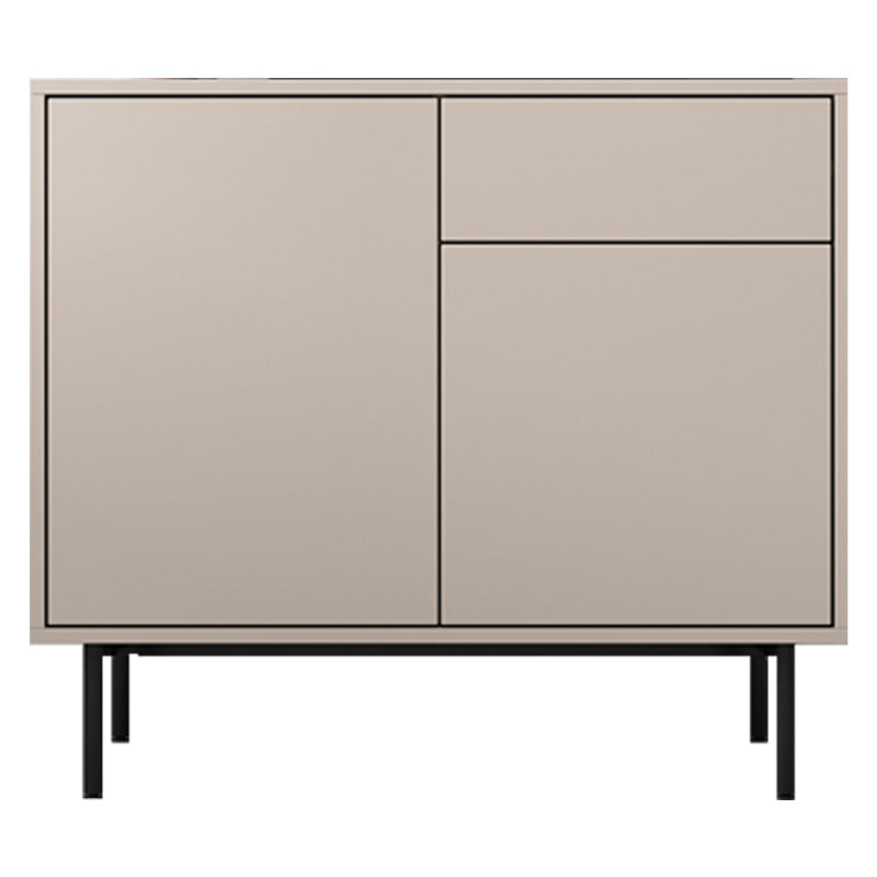 Wooden Rectangle Sideboard Modern Home Sideboard Cabinet with Drawers and Door