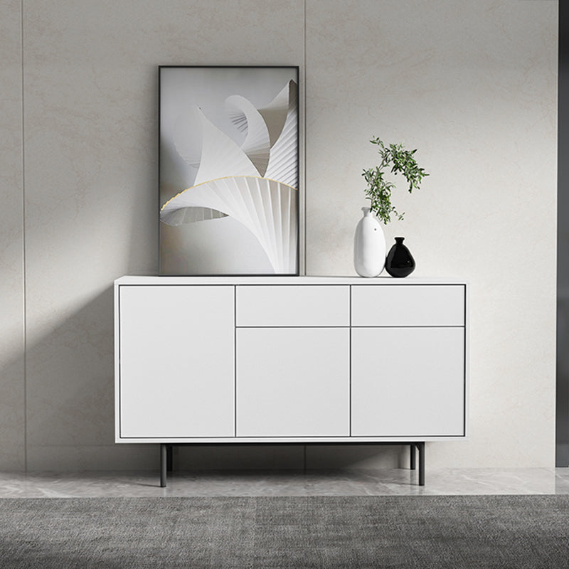 Modern Wooden Storage Sideboard Rectangle Sideboard Cabinet with Drawers and Doors