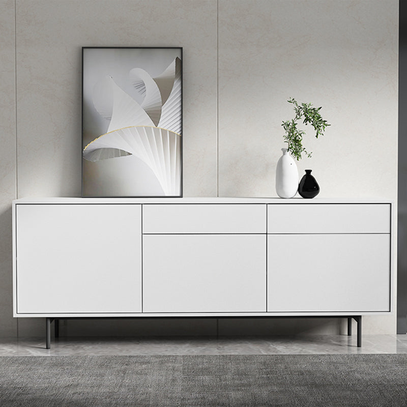 Modern Wooden Storage Sideboard Rectangle Sideboard Cabinet with Drawers and Doors