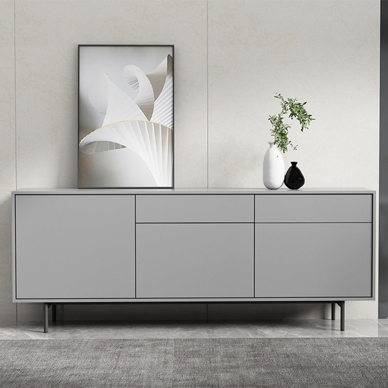 Modern Wooden Storage Sideboard Rectangle Sideboard Cabinet with Drawers and Doors