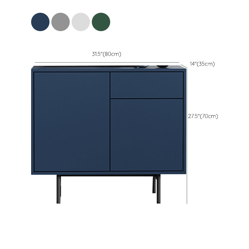 Modern Wooden Storage Sideboard Rectangle Sideboard Cabinet with Drawers and Doors