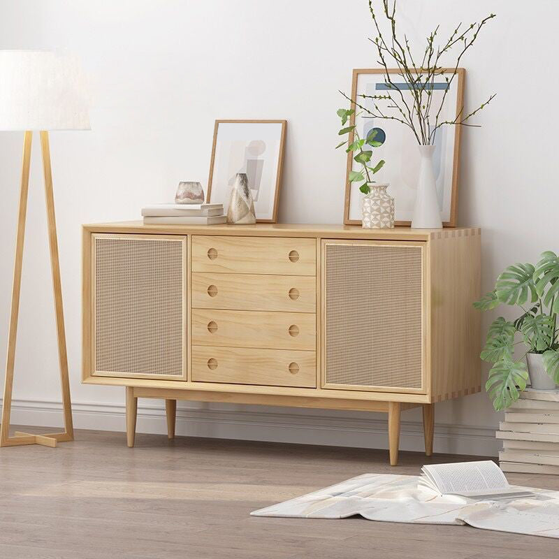 Modern Style Wooden Storage Sideboard Rectangle Home Sideboard Cabinet