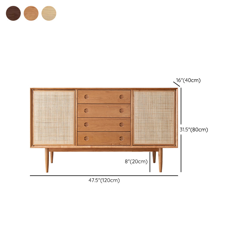 Modern Style Wooden Storage Sideboard Rectangle Home Sideboard Cabinet