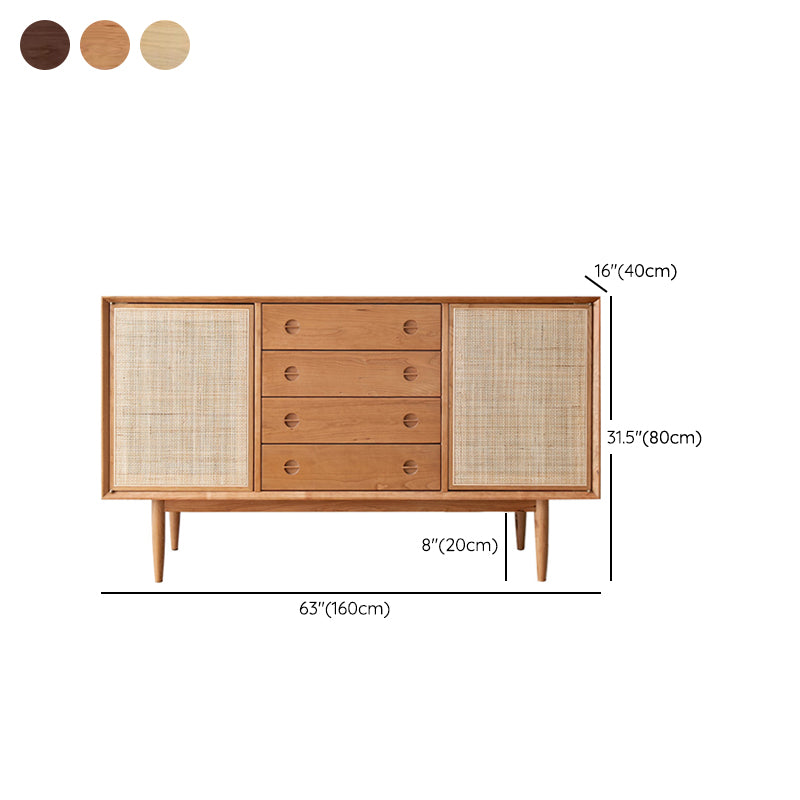 Modern Style Wooden Storage Sideboard Rectangle Home Sideboard Cabinet