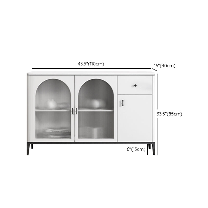 Sintered Stone Sideboard Cabinet Luxury Style Storage Sideboard