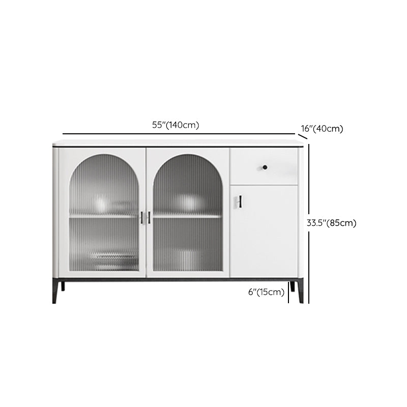 Sintered Stone Sideboard Cabinet Luxury Style Storage Sideboard