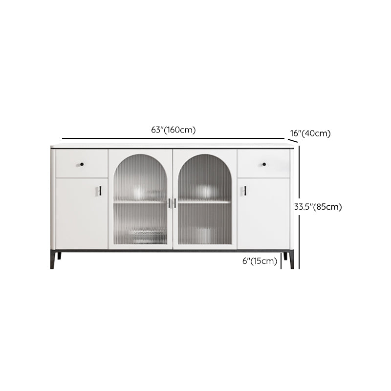 Sintered Stone Sideboard Cabinet Luxury Style Storage Sideboard