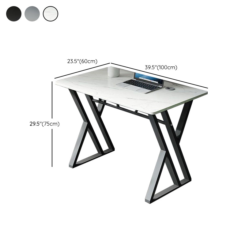 29.5"H Rectangular Computer Desk Contemporary Office Desk for Home