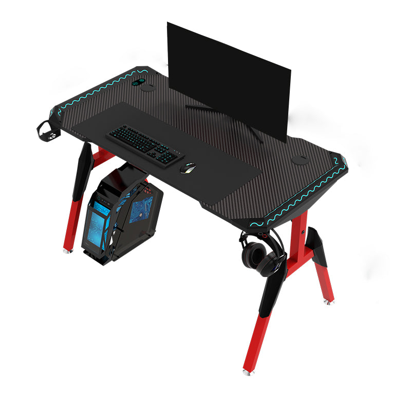 Modern Style Computer Desk Free Form Gaming Desk with 4 Legs