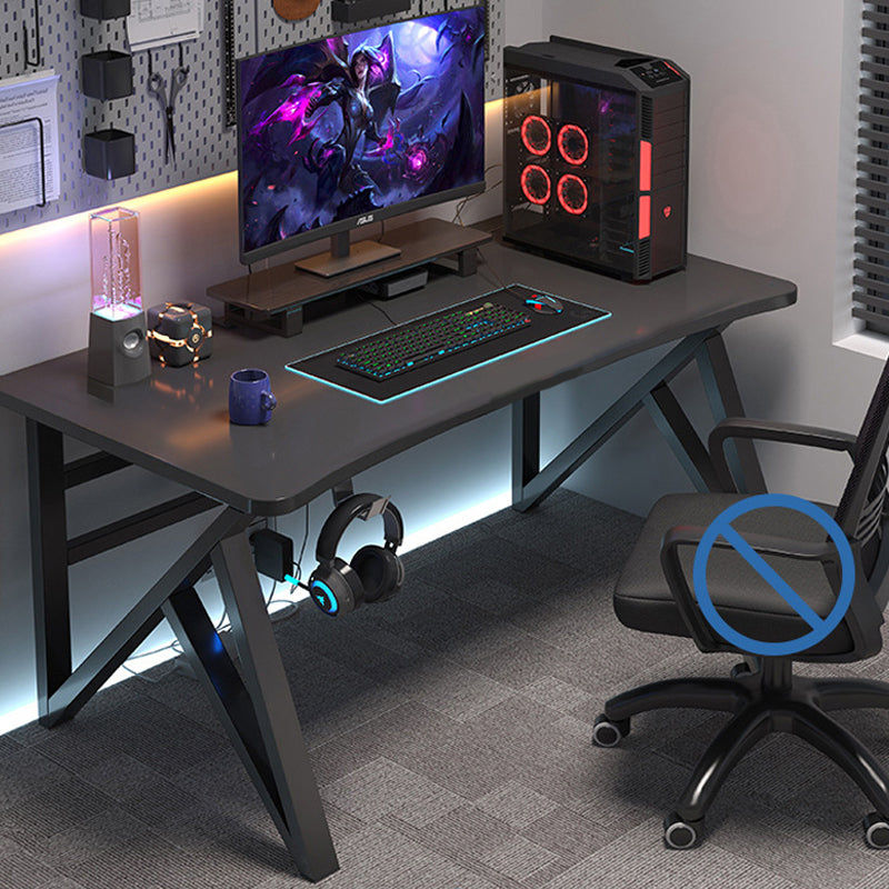 Contemporary Computer Desk Cable Management Rectangular Gaming Desk