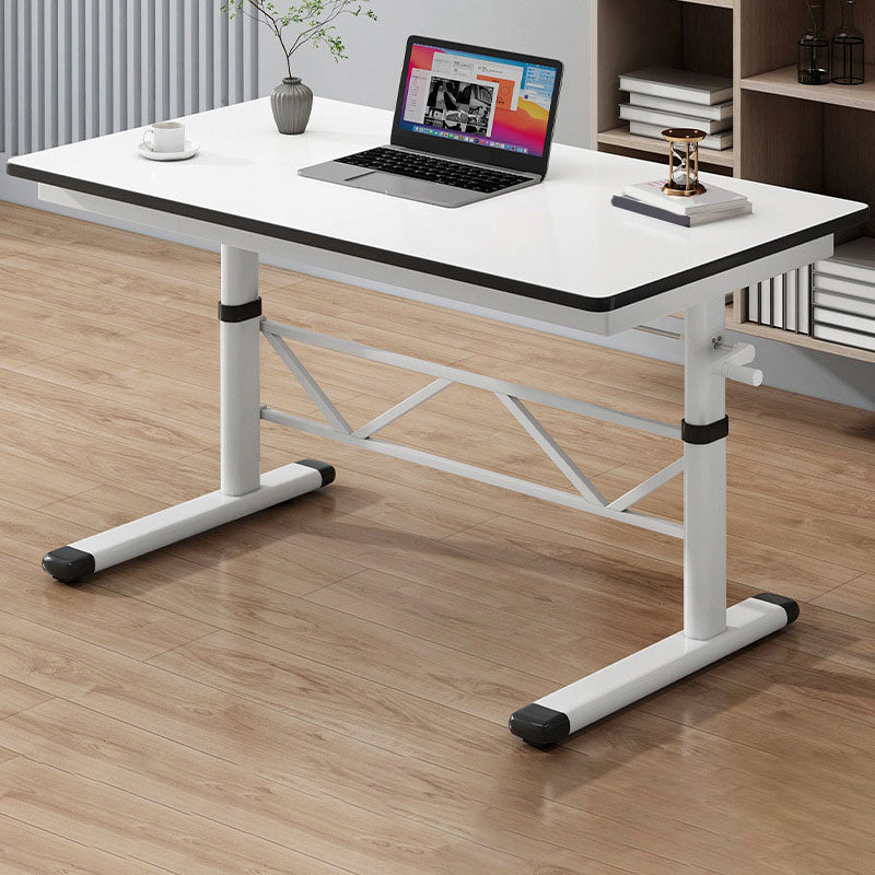 Contemporary Standing Desk Converter Rectangular Office Desk