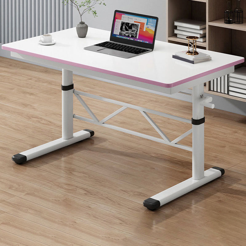 Contemporary Standing Desk Converter Rectangular Office Desk