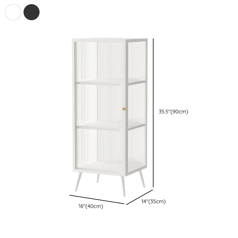 Modern Storage Cabinet Glass Door Display Cabinet for Dining Room